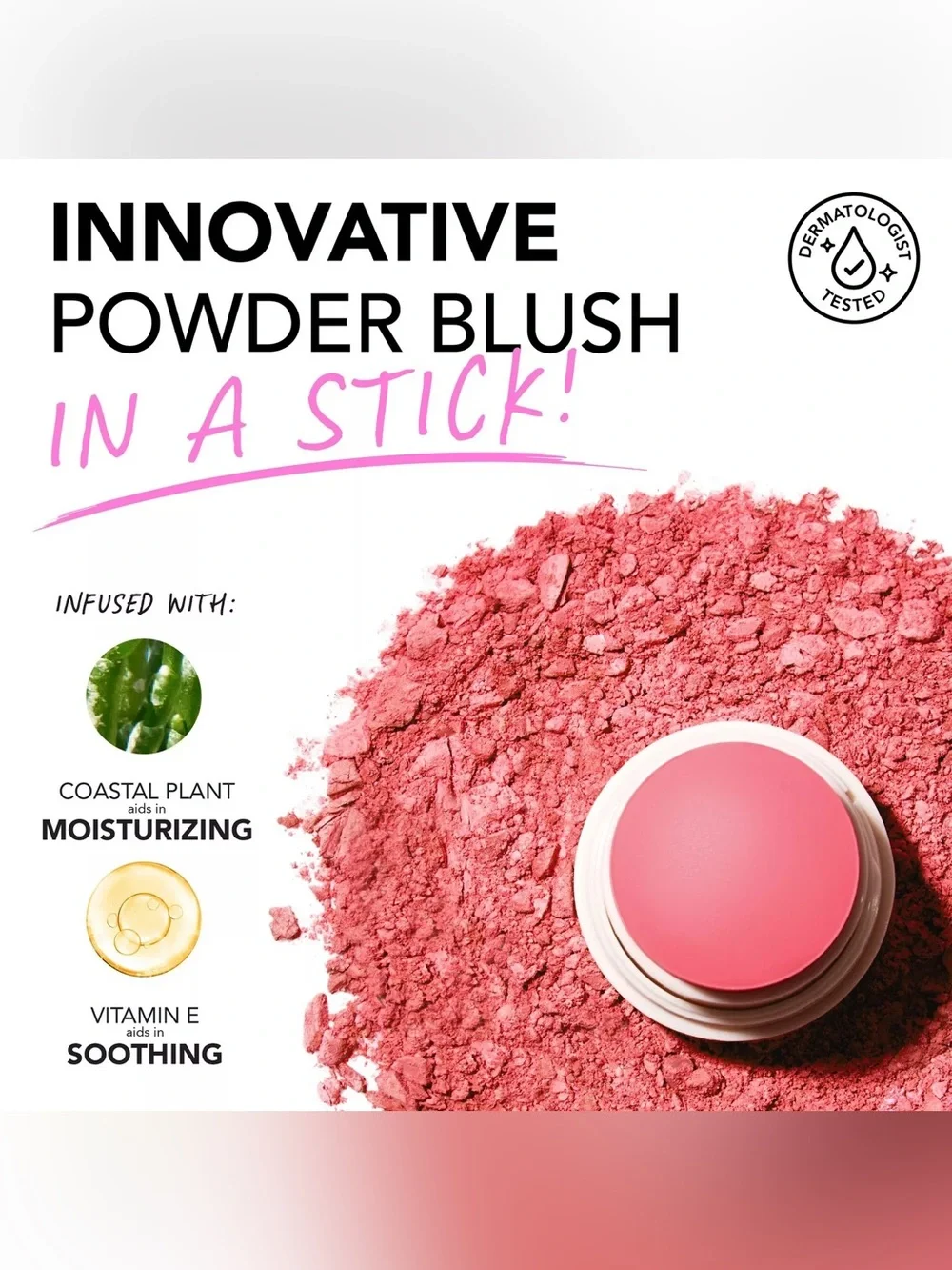 Polite Pops Powder Blush Stick - Shade Paris